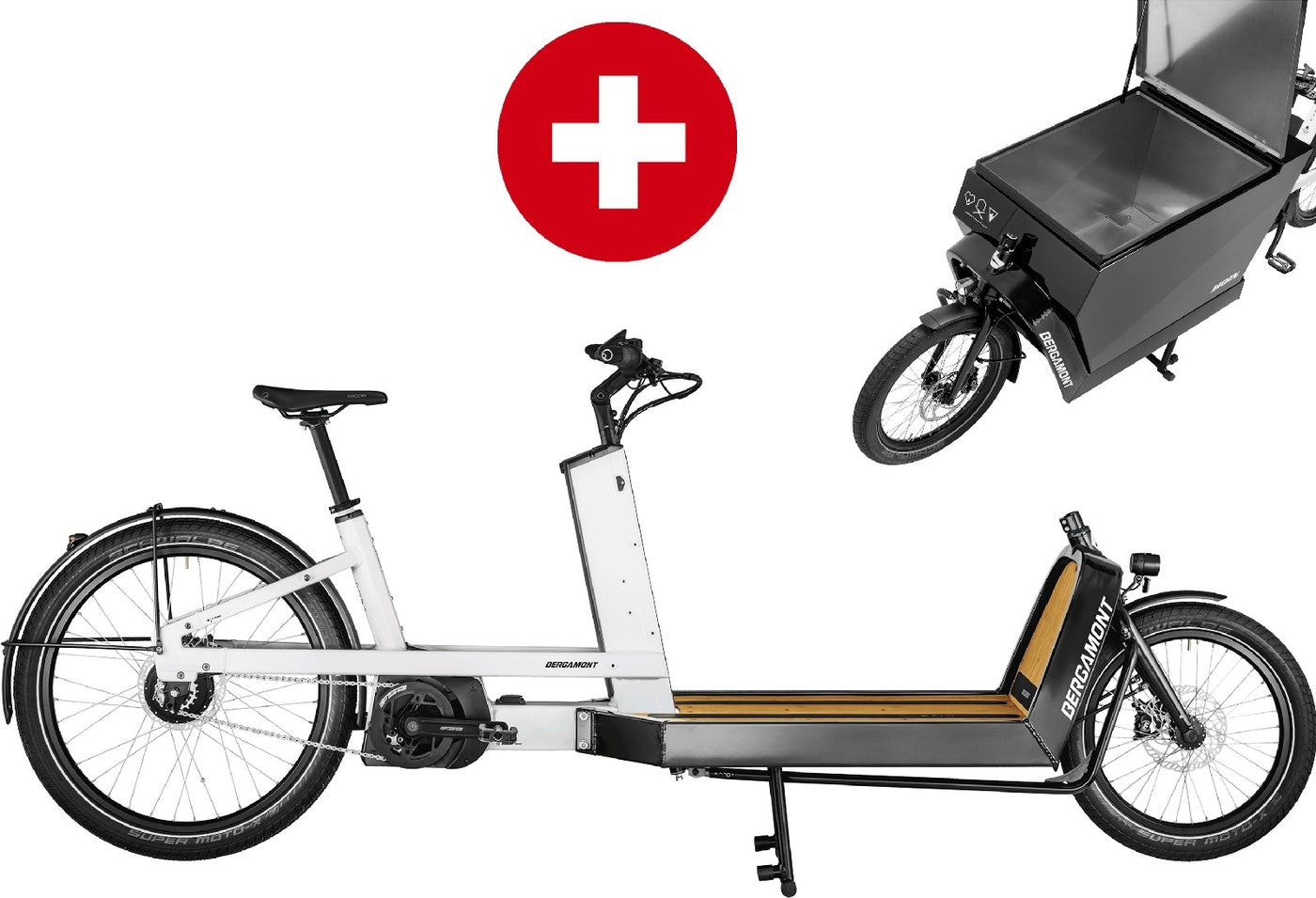 Bergamont E-Cargoville LJ Expert Business 50 cm - 625 Wh - 2025 - 26 / 20 Zoll - Damen und Herren