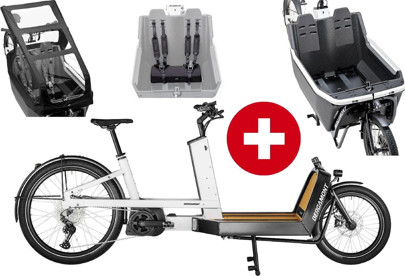 Bergamont E-Cargoville LJ Edition Family - 500 Wh - 2025 - 26 / 20 Zoll - Damen und Herren