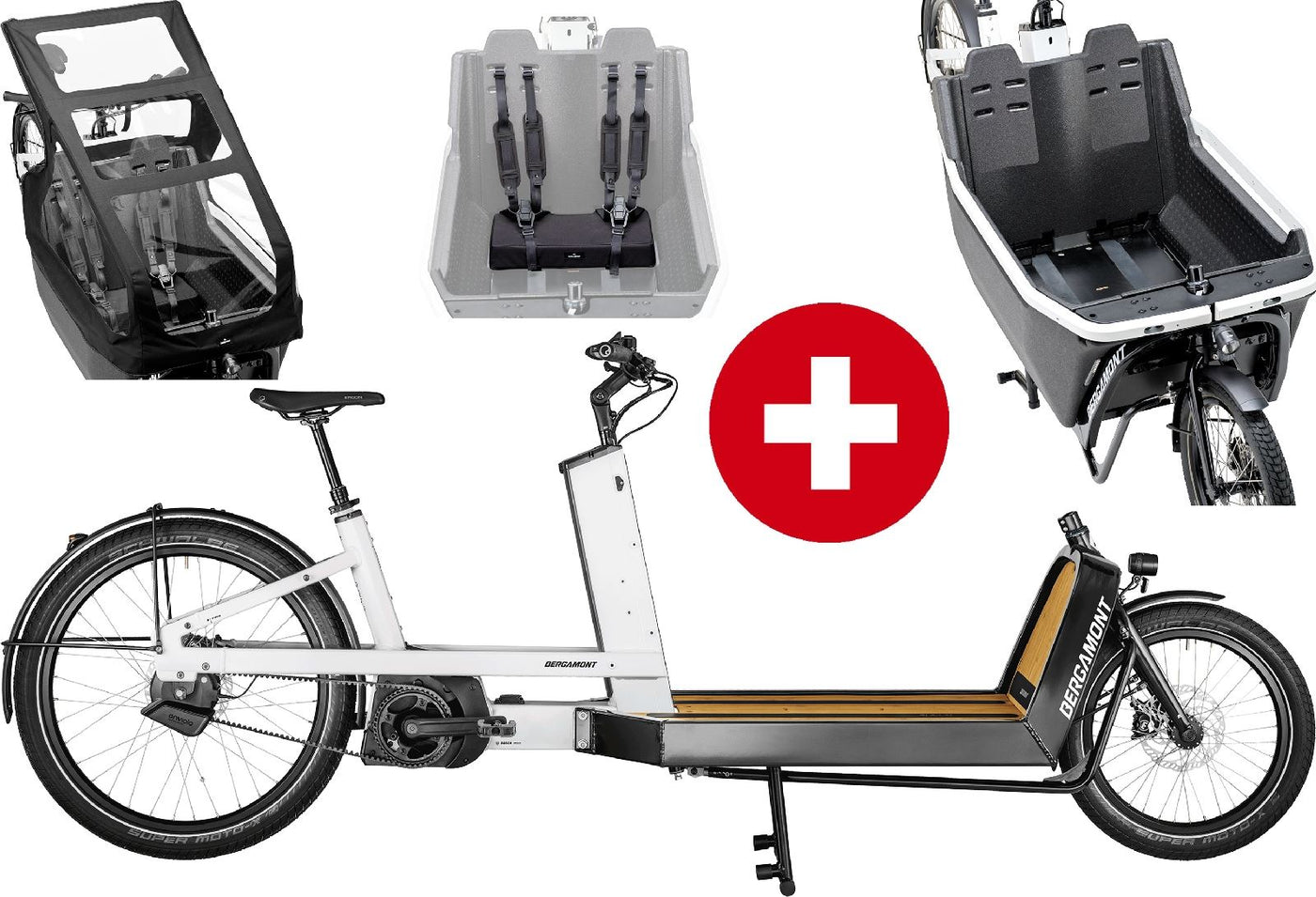 Bergamont E-Cargoville LJ Elite Family - 750 Wh - 2025 - 26 / 20 Zoll - Damen und Herren