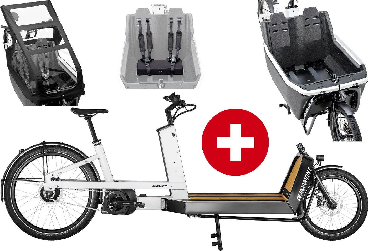 Bergamont E-Cargoville LJ Expert Family - 625 Wh - 2025 - 26 / 20 Zoll - Damen und Herren